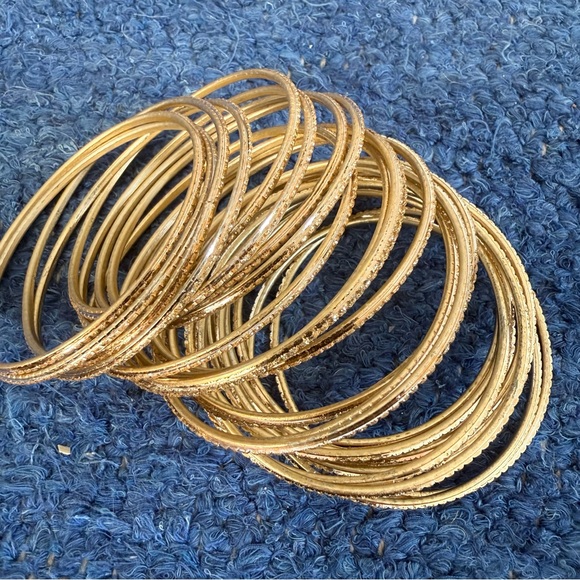Gold Bangle Set - Picture 5 of 8